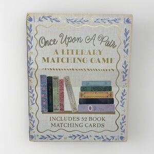 NEW UNOPENED Eccolo Once Upon A Pair Literary Memory Game 52 Book Matching Cards